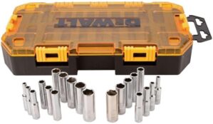 DEWALT Tool Kit DWMT73811 1/4” Drive Deep Socket Set