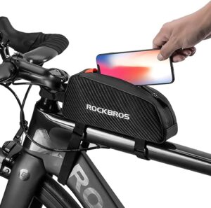 ROCKBROS Top Tube Bike Bag Compatible With iPhone