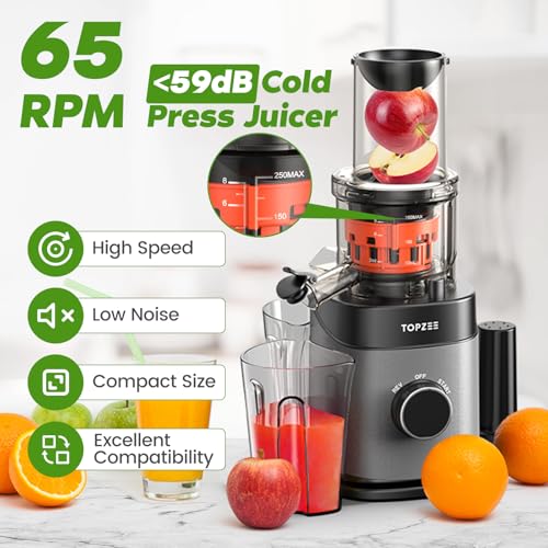 topzee Cold Press Juicer With Large Chute - Image 3