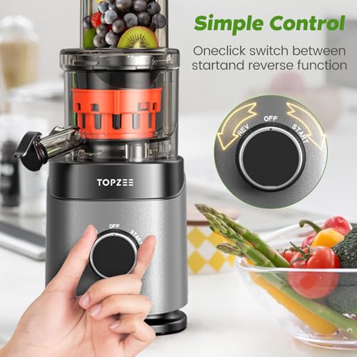 topzee Cold Press Juicer With Large Chute - Image 4