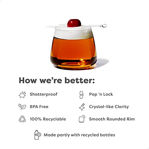 TOSSWARE 12oz Premium Recyclable Plastic Cocktail Glasses - Image 4