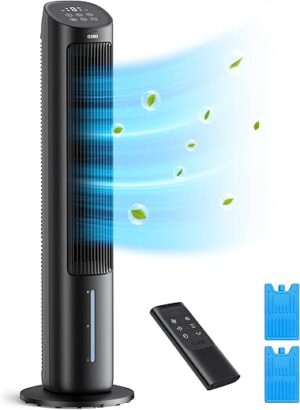 Dreo Tower Fan With Remote Control, Black