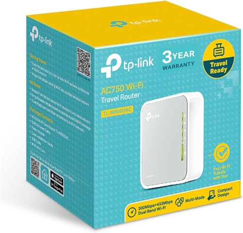 TP-Link AC750 Wireless Portable Nano Travel Router (TL-WR902AC) - Image 3