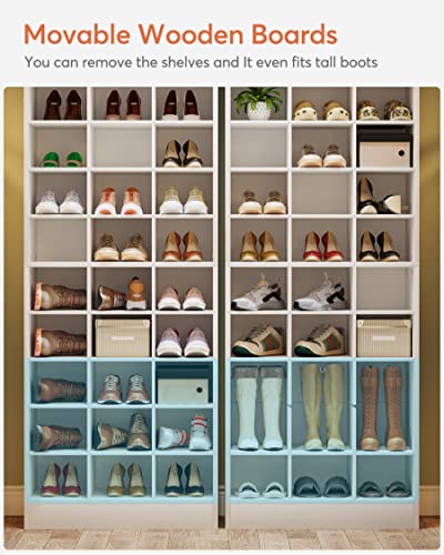 Tribesigns 10-Tier Shoe Storage Cabinet, White - Image 5
