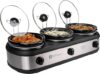 Tru Triple Buffet Server, 2-1/2-Quart Inserts