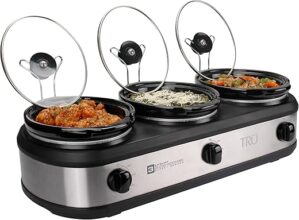 Tru Triple Buffet Server, 2-1/2-Quart Inserts
