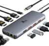 LIONWEI Triple Display Docking Station, 13-in-1