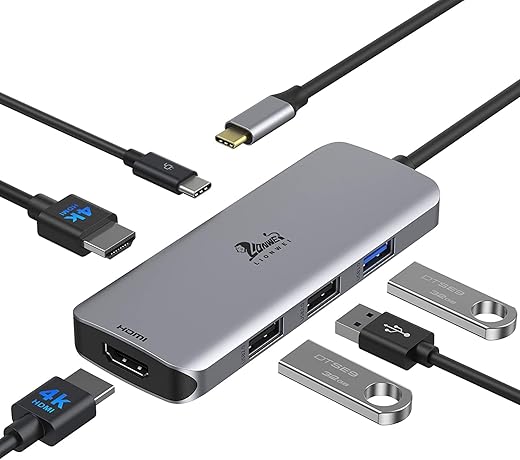 LIONWEI Triple Display Docking Station, Dual HDMI