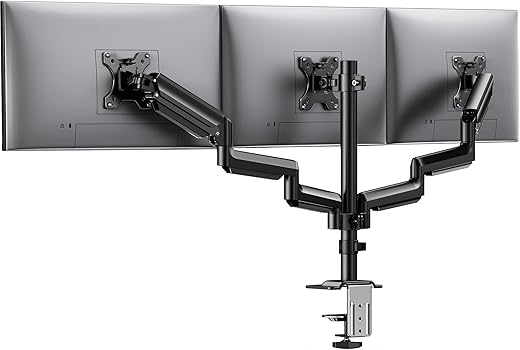 HUANUO Triple Monitor Stand For 13-27 Inch Screens