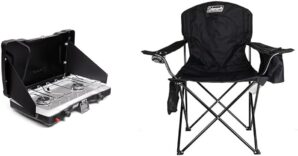 Coleman Triton+ 2 Burner Camp Stove And Chair