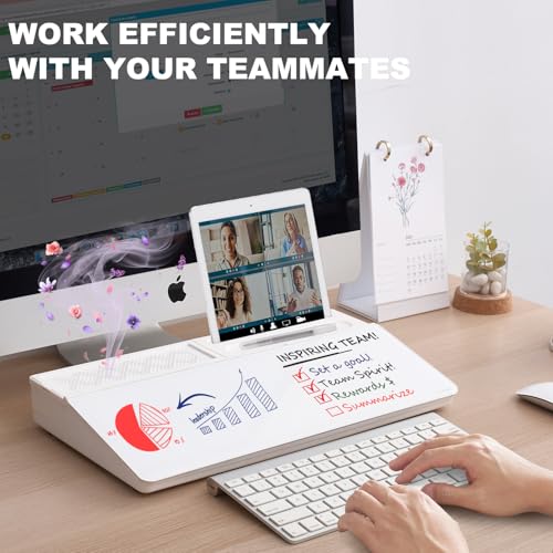 TSJ OFFICE Small Glass Desktop Whiteboard Surface Pad - Image 2