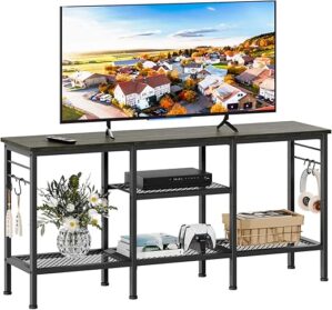 Furologee TV Stand With Open Storage Shelves