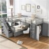 WQQ1196FFFFWAAAAA Twin Over Full L-Shaped Bunk Bed