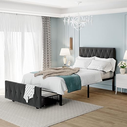 UYYYYYYIIIIIIIIIII Twin Size Metal Platform Bed with Drawer
