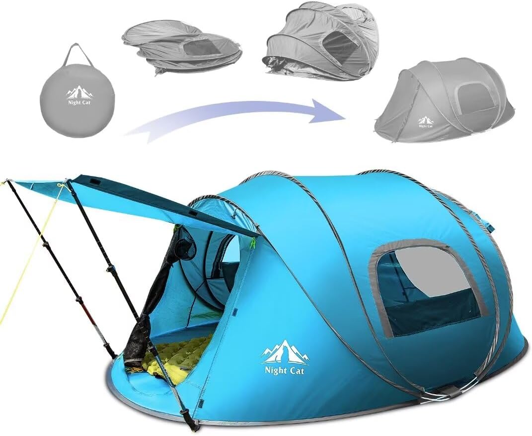 Night Cat Two-Person Easy Setup Camping Tent