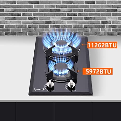 Tymetik 12 Inch Gas Cooktop, 2 Burners - Image 4