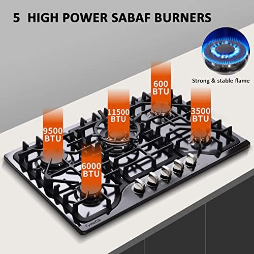 Tymetik 30 Inch Built-In Gas Cooktop - Image 2