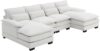 HFRUUWSEHJJKK U-Shaped 6-Seat Upholstered Sectional Sofa