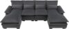 HFRUUWSEHJJKK U-Shaped Sectional Sofa With Pillows