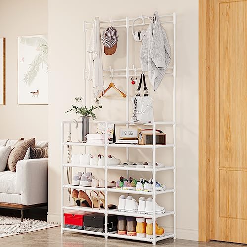 UDEAR 5-Tier Coat And Shoe Rack Organizer - Image 4