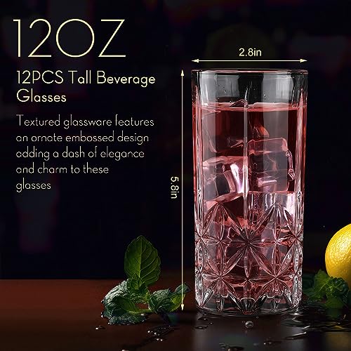 Uiifan Set Of 12 Tall Highball Glasses - Image 2