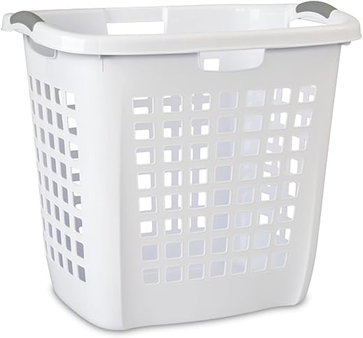 Sterilite Ultra Easy Carry Laundry Hamper, White