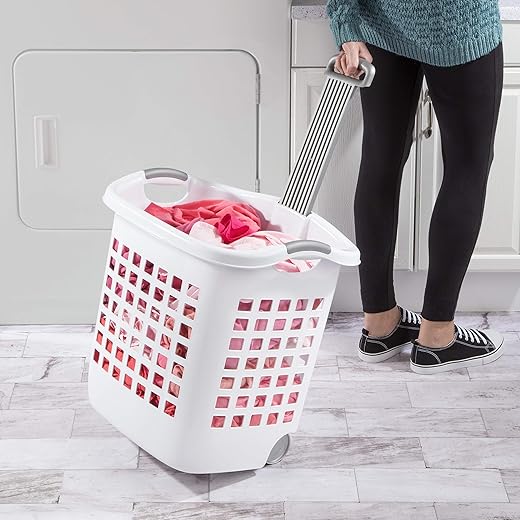 Sterilite Ultra Wheeled Laundry Basket, 4-Pack