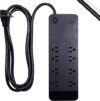 GE UltraPro 8-Outlet Surge Protector, 8 Ft