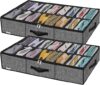 Onlyeasy Under Bed Shoe Storage Organizer, MXAUBS16P2