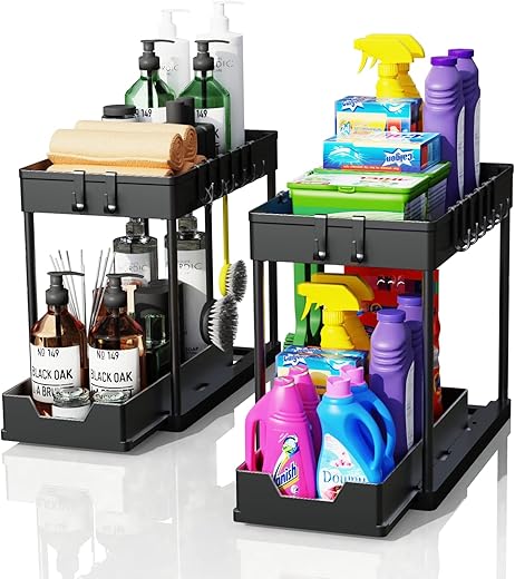 artzon Under Sink 2-Tier Basket Organizer