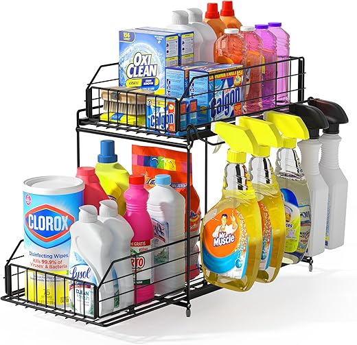 SUEH DESIGN Under Sink 2-Tier Cabinet Organizer