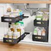 PXRACK Under Sink 2 Tier Pull Out Organizer