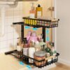 REALINN Under Sink Adjustable Organizer, 2 Tier