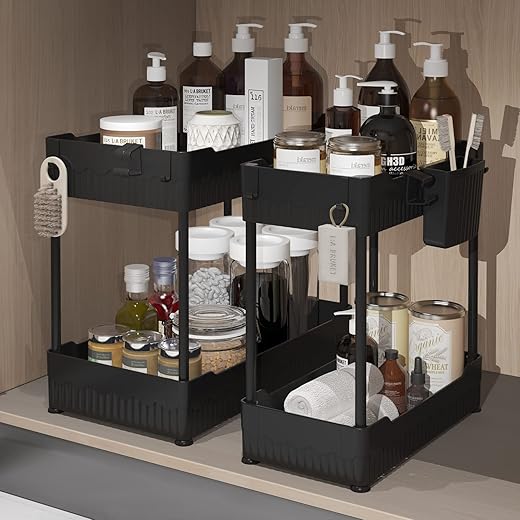 Sevenblue Under Sink Organizer With Hooks