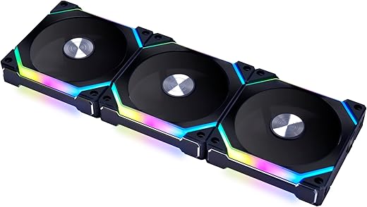Lian Li UNI Fan SL120 V2 RGB Black Triple Pack UF-SL120V2-3B