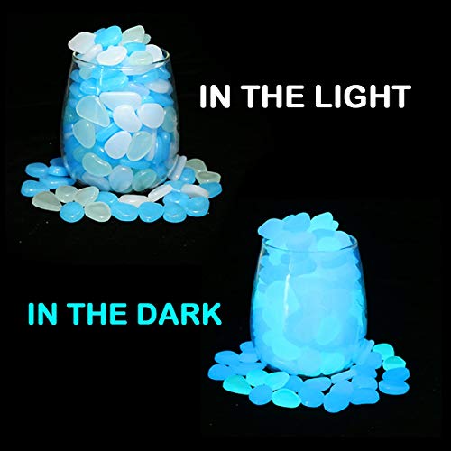 UNIME Glow In The Dark Garden Pebbles (200 PCS) - Image 2