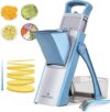 ONCE FOR ALL Upgrade Safe Mandoline Slicer, Adjustable Chopper