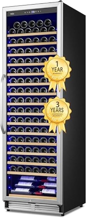 Velieta Upgraded 190 Bottles Wine Cooler Refrigerator