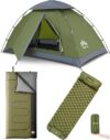 Night Cat Upgraded Backpacking Tent With Sleeping Pad