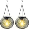 KagoLing Upgraded Hanging Solar Lantern Outdoor