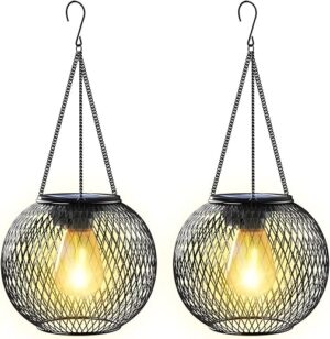 KagoLing Upgraded Hanging Solar Lantern Outdoor