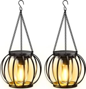 KOOPER Upgraded Metal Solar Lantern Lights