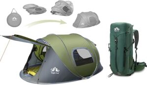 Night Cat Upgraded Pop Up Tent With Backpack