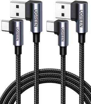 UGREEN USB C Cable 2-Pack 90 Degree