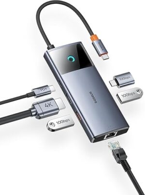 Baseus USB C Docking Station, 4K HDMI, 100W PD