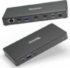 Plugable USB C Docking Station Dual 4K Monitors UD-MSTH2