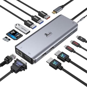 LIONWEI USB C Docking Station Dual Monitor