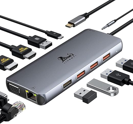 LIONWEI USB C Docking Station Dual Monitor