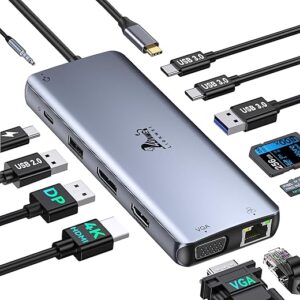 LIONWEI USB C Docking Station Dual Monitor
