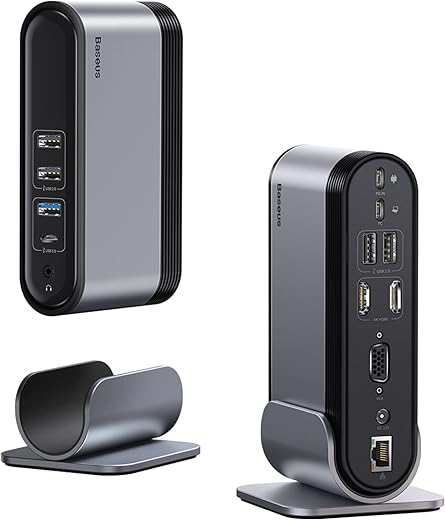 Baseus USB C Docking Station Dual Monitor
